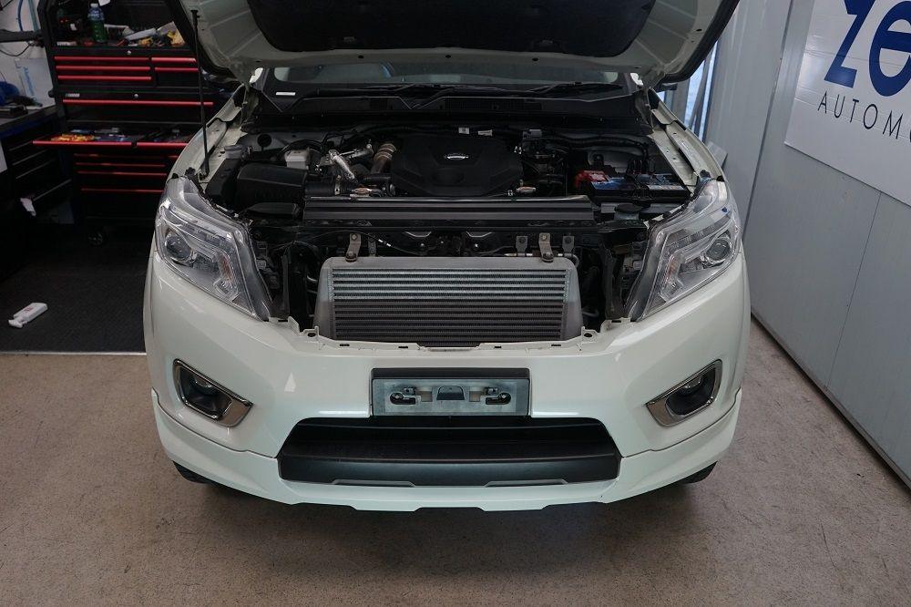 Nissan Navara NP300 with an HPD front mount intercooler fitted