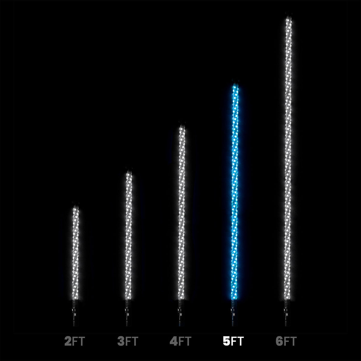 5ft LED Whip Lights
