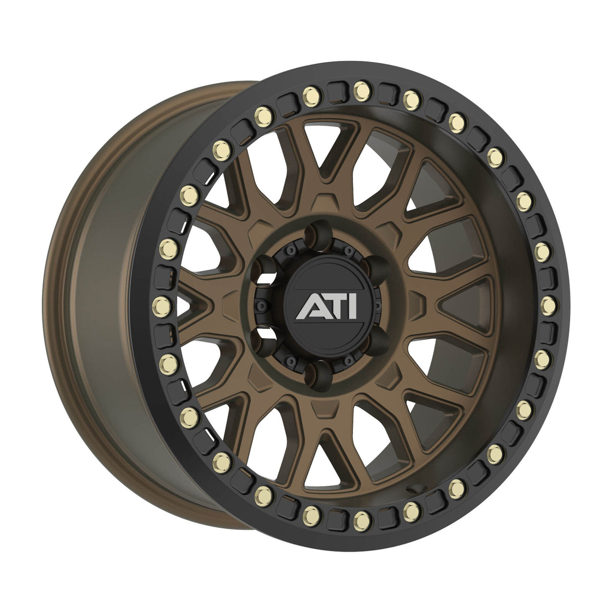 AT-01 17X8.5 HYBRID BEADLOCK WHEEL - BRONZE (5X150) - Adrenaline 4X4