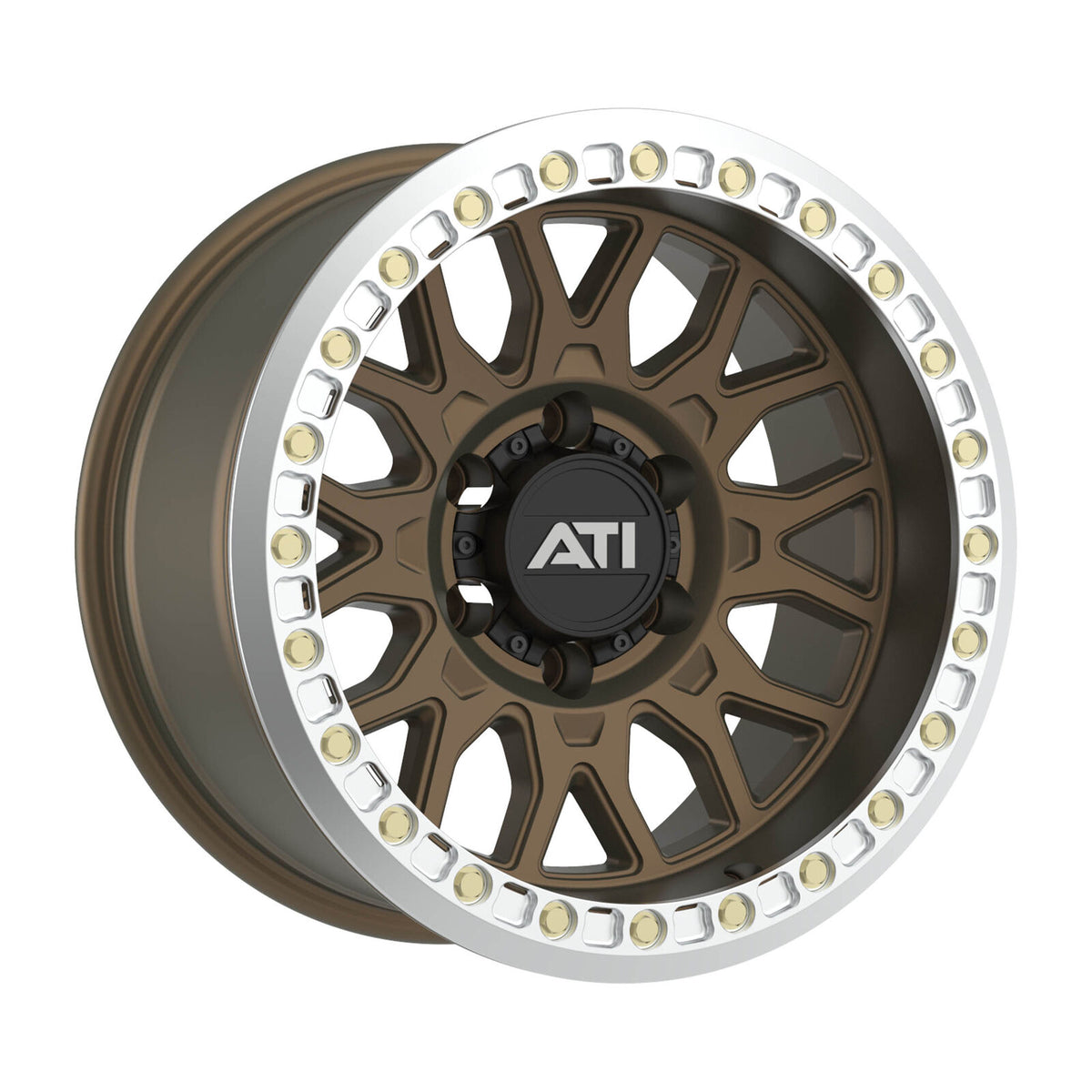 AT-01 17X8.5 HYBRID BEADLOCK WHEEL - BRONZE (5X150) - Adrenaline 4X4