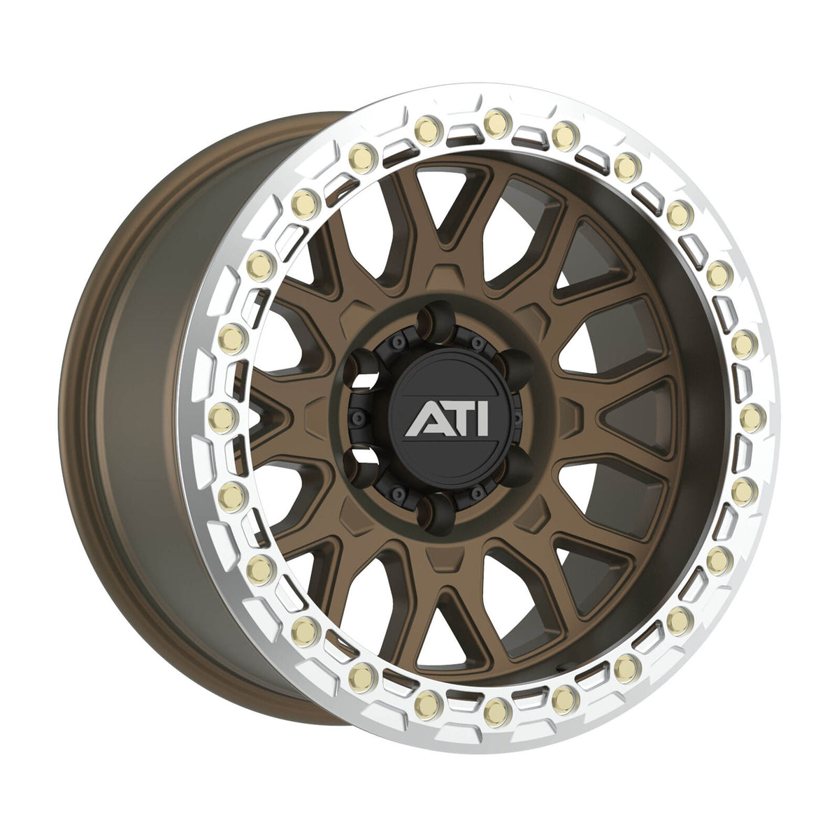 AT-01 17X8.5 HYBRID BEADLOCK WHEEL - BRONZE (5X150) - Adrenaline 4X4