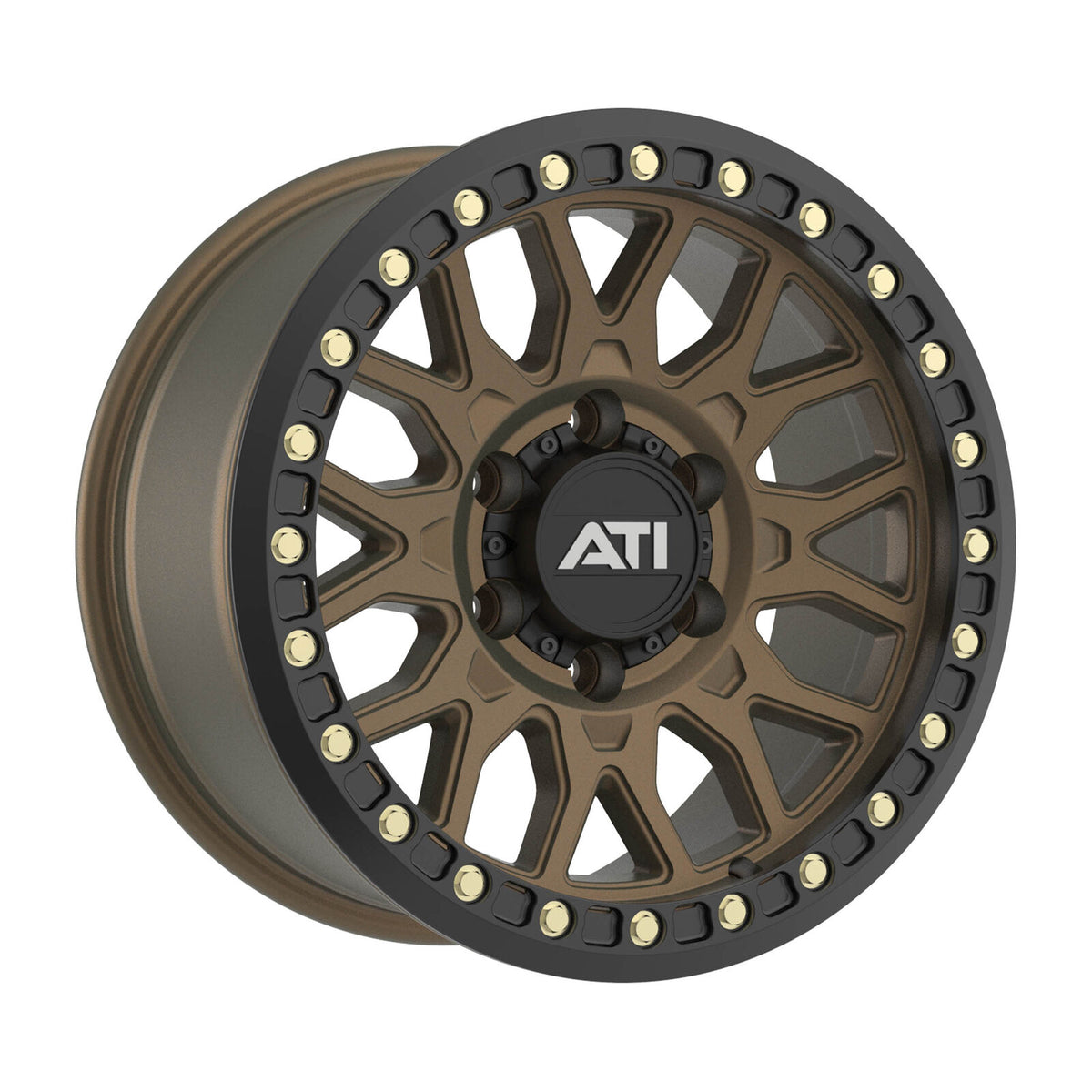 AT-01 17X8.5 HYBRID BEADLOCK WHEEL - BRONZE (5X150) - Adrenaline 4X4