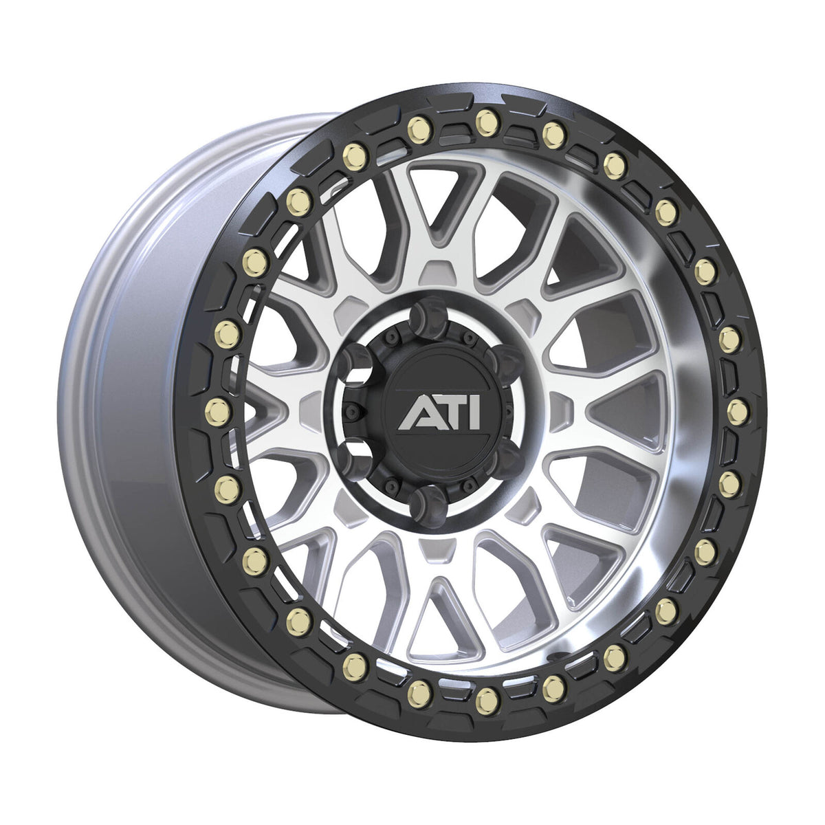 AT-01 17X8.5 HYBRID BEADLOCK WHEEL - MACHINED (5X150) - Adrenaline 4X4