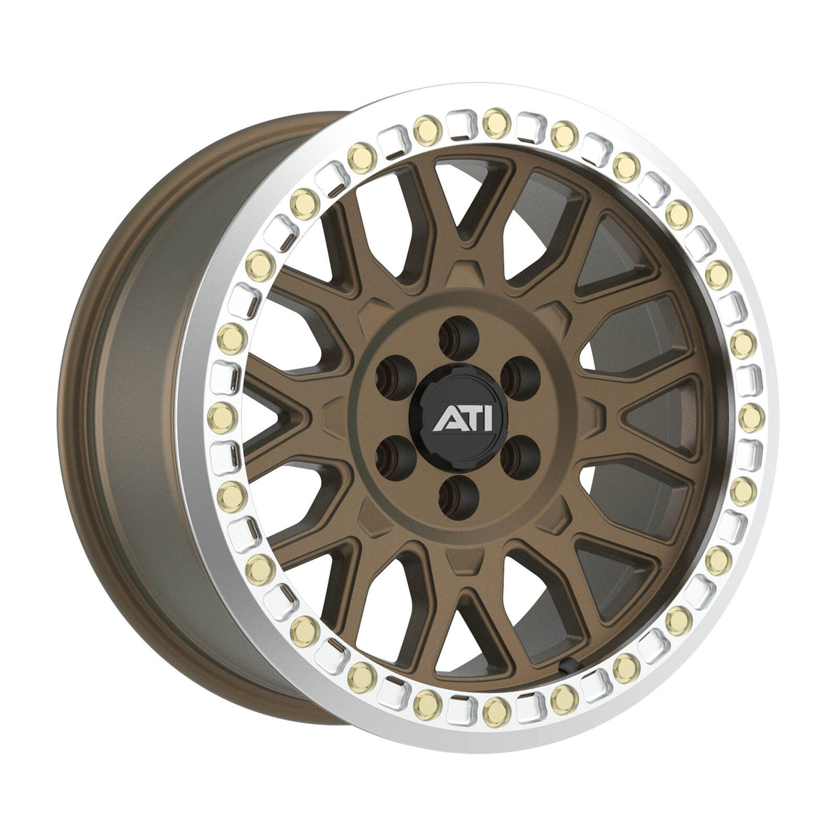 AT-01 17X8.5 HYBRID BEADLOCK WHEEL - BRONZE (6X114.3) - Adrenaline 4X4