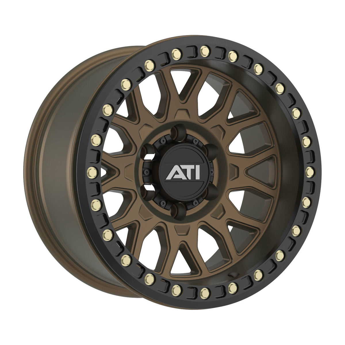 AT-01 17X8.5 HYBRID BEADLOCK WHEEL - BRONZE (6X139.7) - Adrenaline 4X4