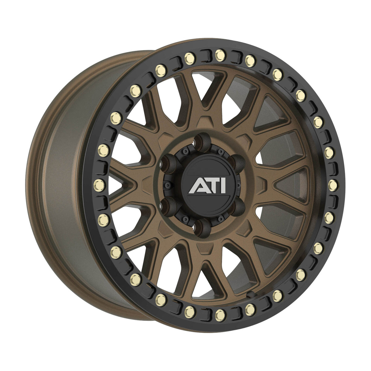 AT-01 17X8.5 HYBRID BEADLOCK WHEEL - BRONZE (6X139.7) - Adrenaline 4X4