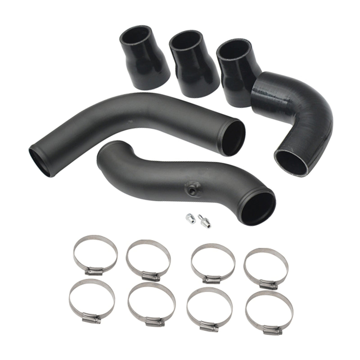 ATI intercooler hard pipe upgrade, black, Isuzu D-Max / Mazda BT-50