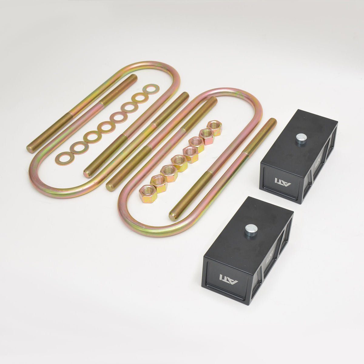 ATI 50MM REAR LEAF SPRING LIFT BLOCK KIT - GWM/GREAT WALL CANNON ALPHA/UTE 2020-CURRENT
