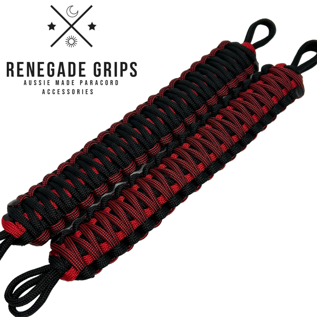 Firefighter paracord grips