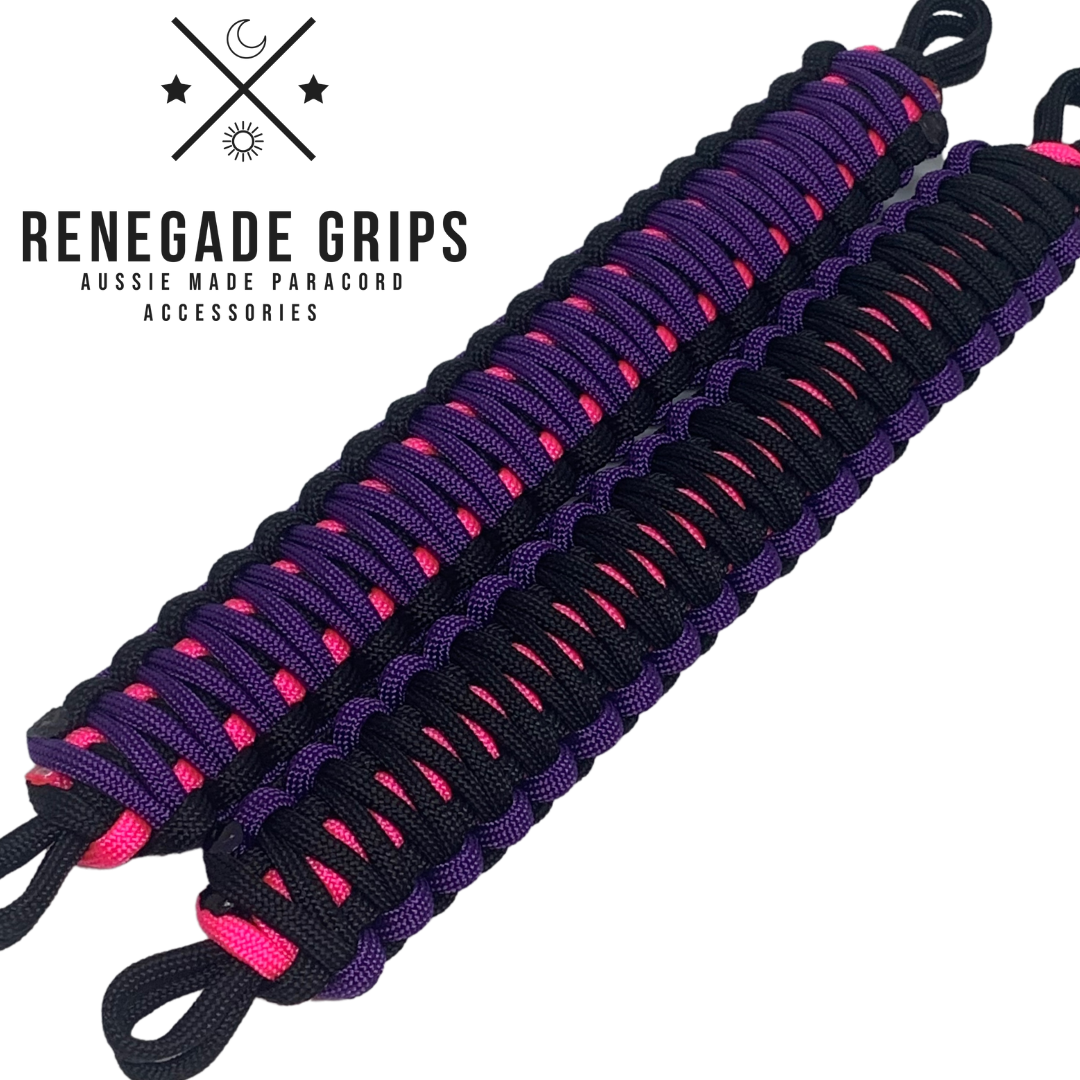 "Cyberpunk" Paracord Vehicle Grips - Adrenaline 4X4