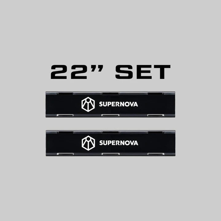 DELTA SERIES SINGLE ROW LIGHTBAR - BLACKOUT COVERS - Adrenaline 4X4