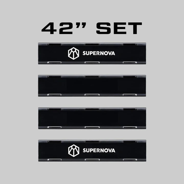 DELTA SERIES SINGLE ROW LIGHTBAR - BLACKOUT COVERS - Adrenaline 4X4
