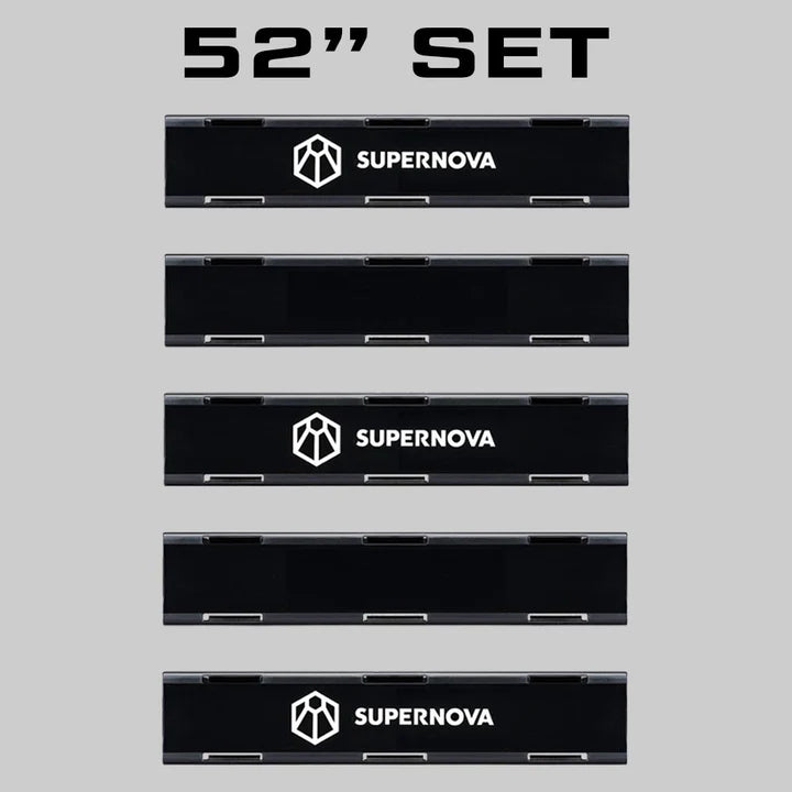 DELTA SERIES SINGLE ROW LIGHTBAR - BLACKOUT COVERS - Adrenaline 4X4