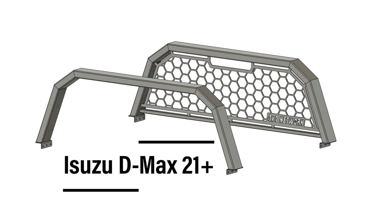 2020+ 4JJ3 Isuzu DMAX Aluminium Tub Racks
