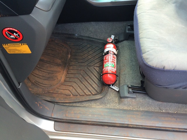 Toyota Landcruiser Prado 120 Series Fire Extinguisher Bracket - Adrenaline 4X4