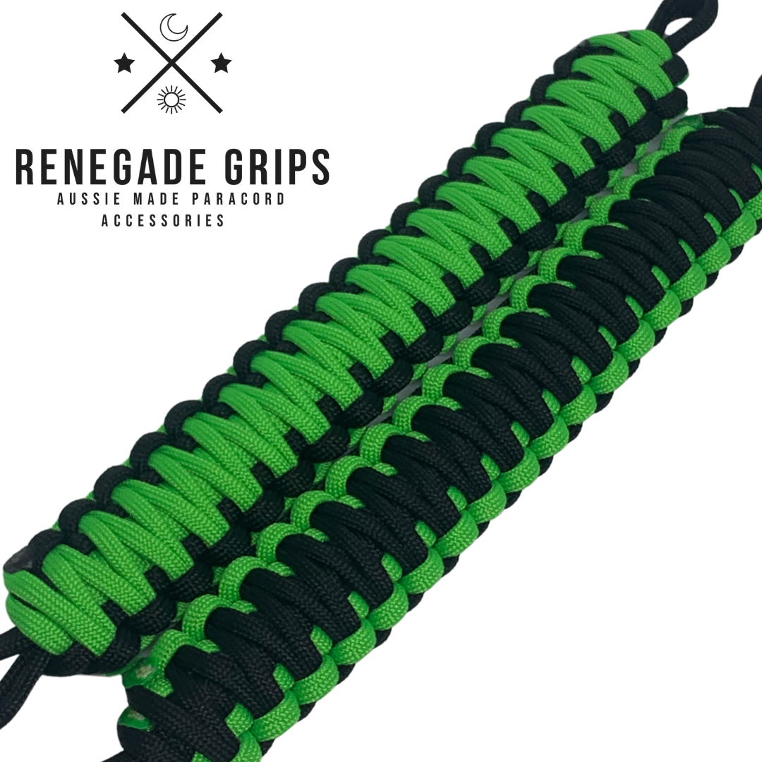 "Lime Light" Paracord Vehicle Grips - Adrenaline 4X4