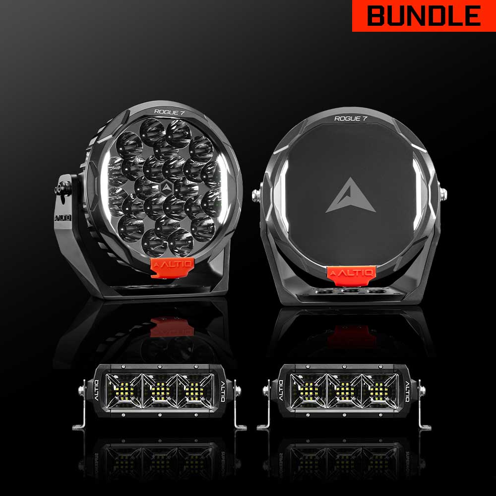 Rogue MK3 7" Pair + 8" Scene Light Bar Pair - Bundle