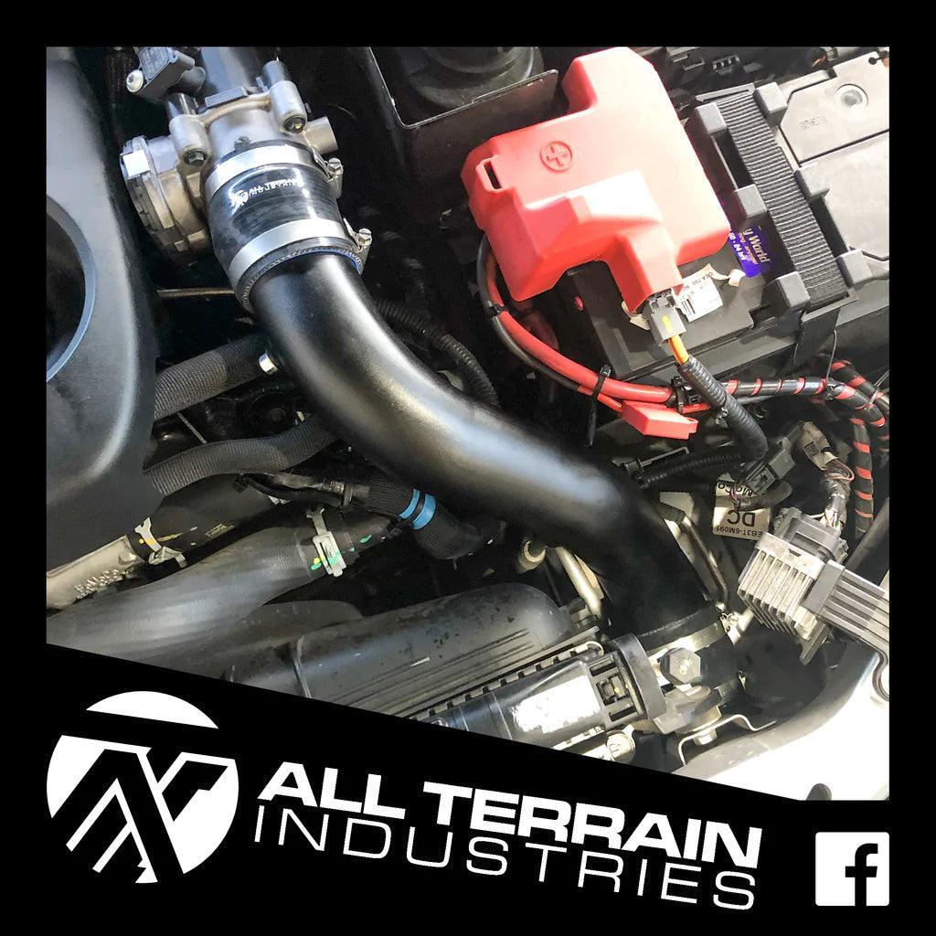 ATI intercooler hard pipe upgrade, black, Ford Ranger / Mazda BT-50 3.2L