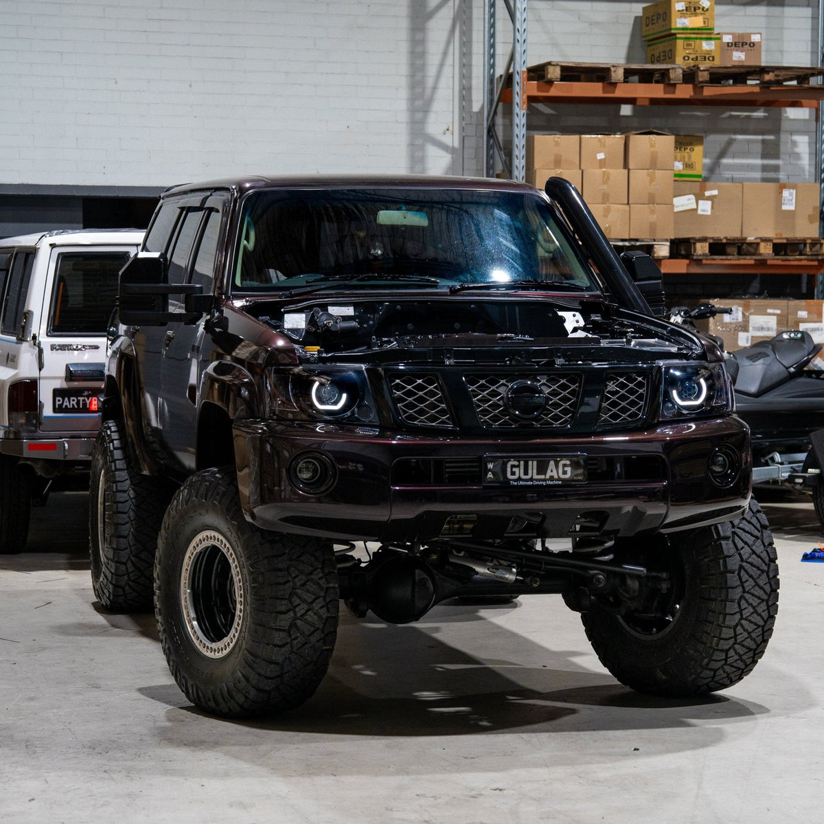 Nissan Patrol Y61 S4 LED 'Angry Eye' Headlights