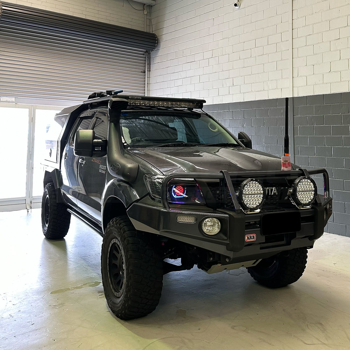 LED 'Angry Eye' Headlights to suit Toyota Hilux N70