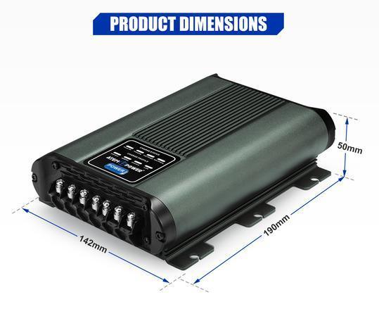 12V 40A DC to DC Battery Charger MPPT System Kit Isolator Dual Battery - Adrenaline 4X4