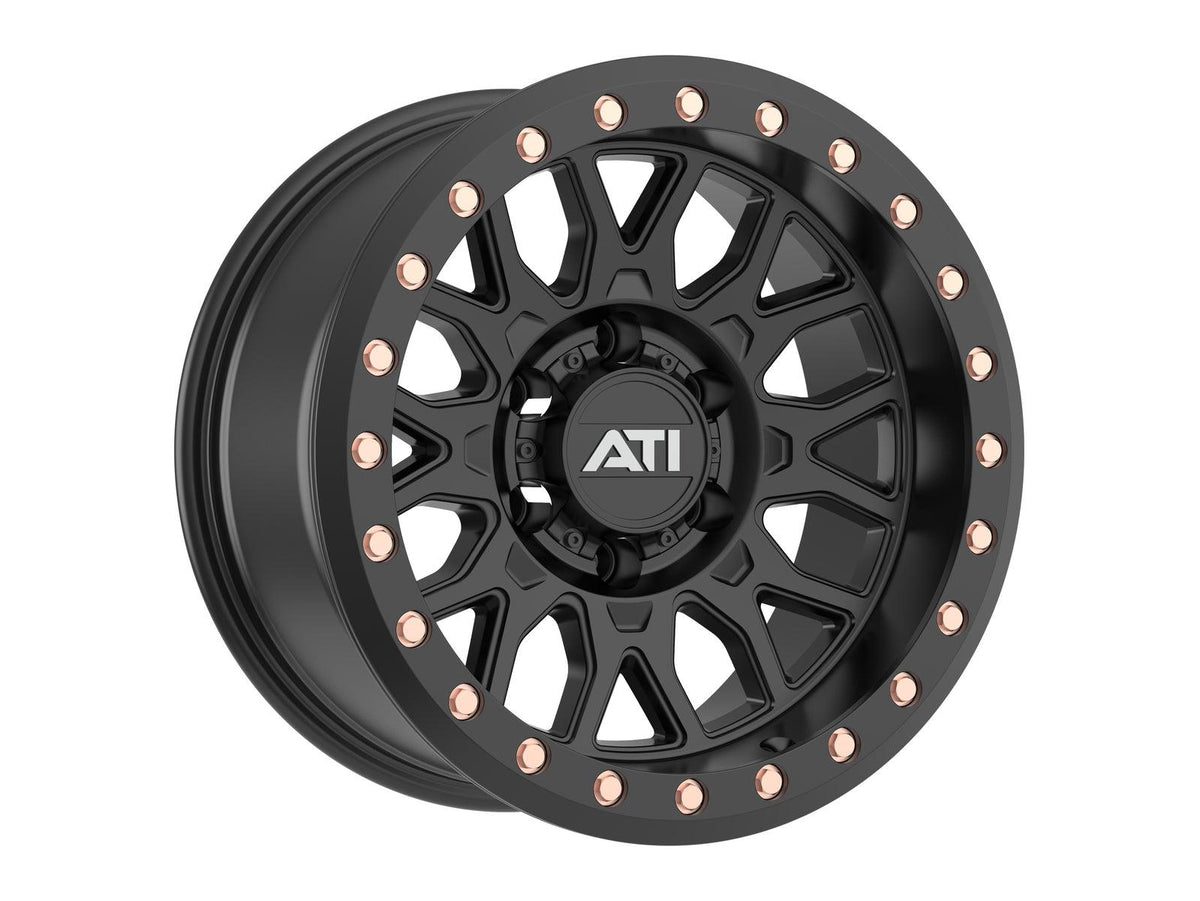 AT-01 17X8.5 HYBRID BEADLOCK WHEEL - BLACK (6X139.7) - Adrenaline 4X4