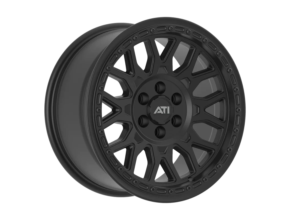 AT-01 17X8.5 HYBRID BEADLOCK WHEEL - BLACK (6X114.3) - Adrenaline 4X4