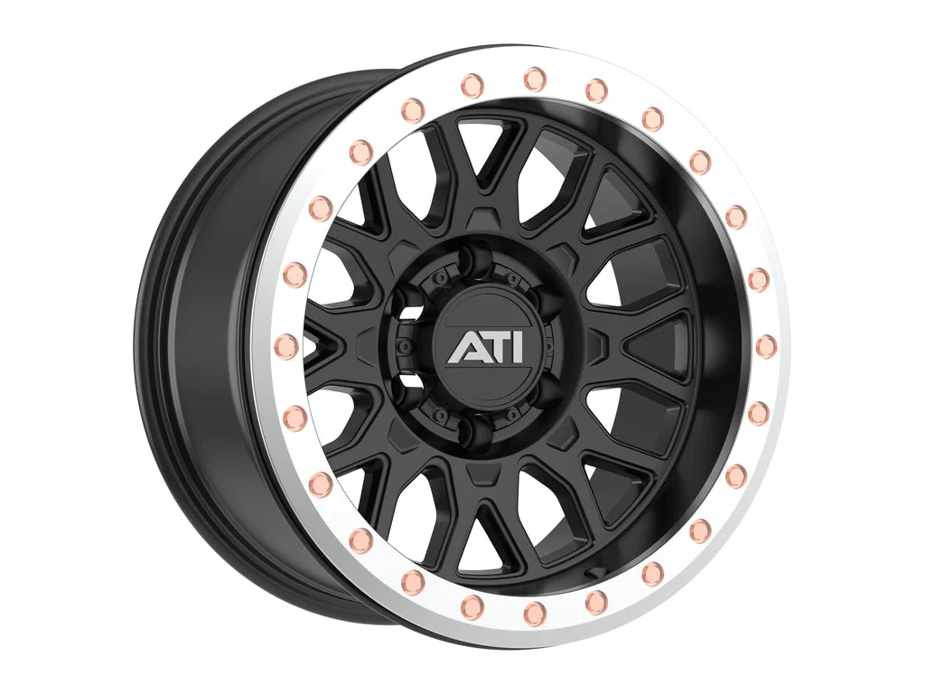 AT-01 17X8.5 HYBRID BEADLOCK WHEEL - BLACK (5X150) - Adrenaline 4X4