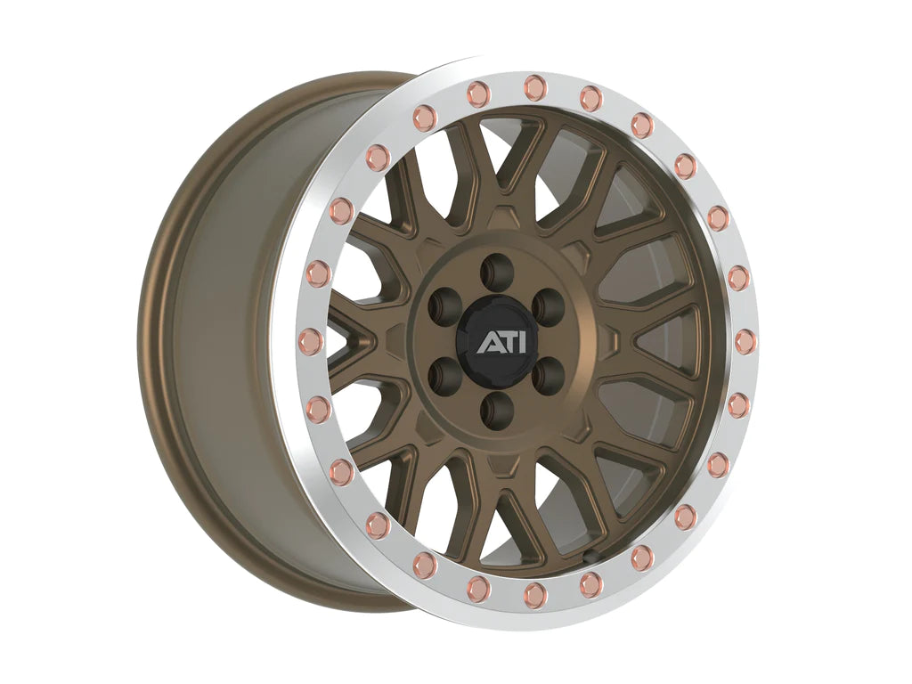 AT-01 17X8.5 HYBRID BEADLOCK WHEEL - BRONZE (6X114.3) - Adrenaline 4X4