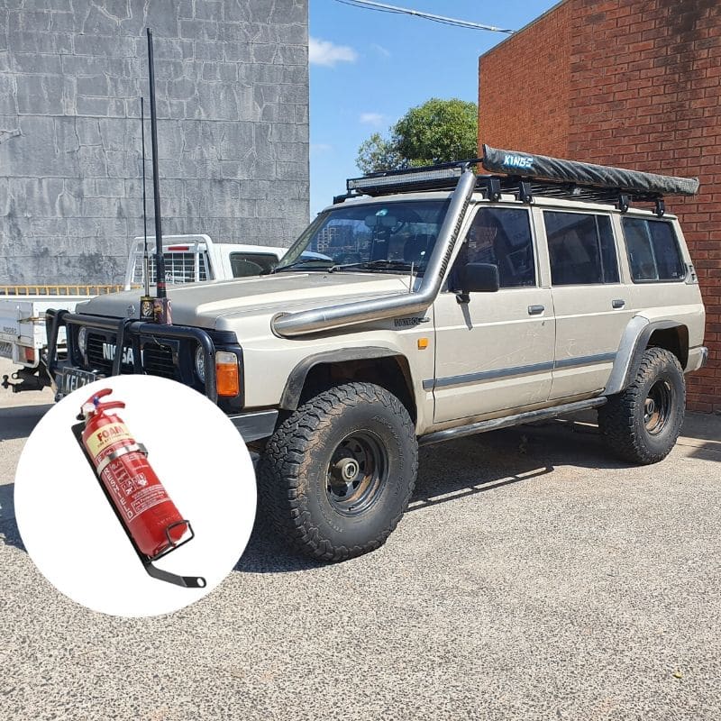 NISSAN PATROL (GQ) FIRE EXTINGUISHER BRACKET - Adrenaline 4X4
