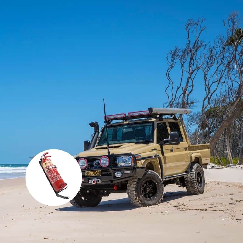 TOYOTA LANDCRUISER 79 DUAL CAB (2017+) FIRE EXTINGUISHER BRACKET - Adrenaline 4X4