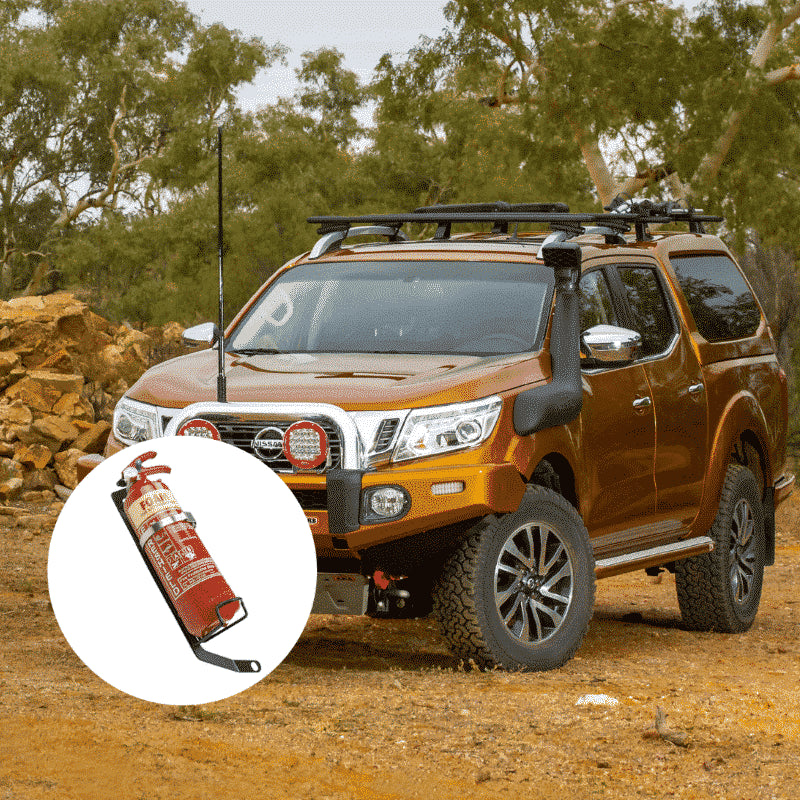 NISSAN NAVARA NP300, D40, D23 (LHS) FIRE EXTINGUISHER BRACKET - Adrenaline 4X4