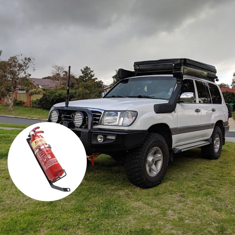 TOYOTA LANDCRUISER 100 SERIES FIRE EXTINGUISHER BRACKET - Adrenaline 4X4