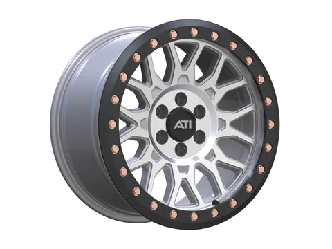 AT-01 17X8.5 HYBRID BEADLOCK WHEEL - MACHINED (6X114.3) - Adrenaline 4X4