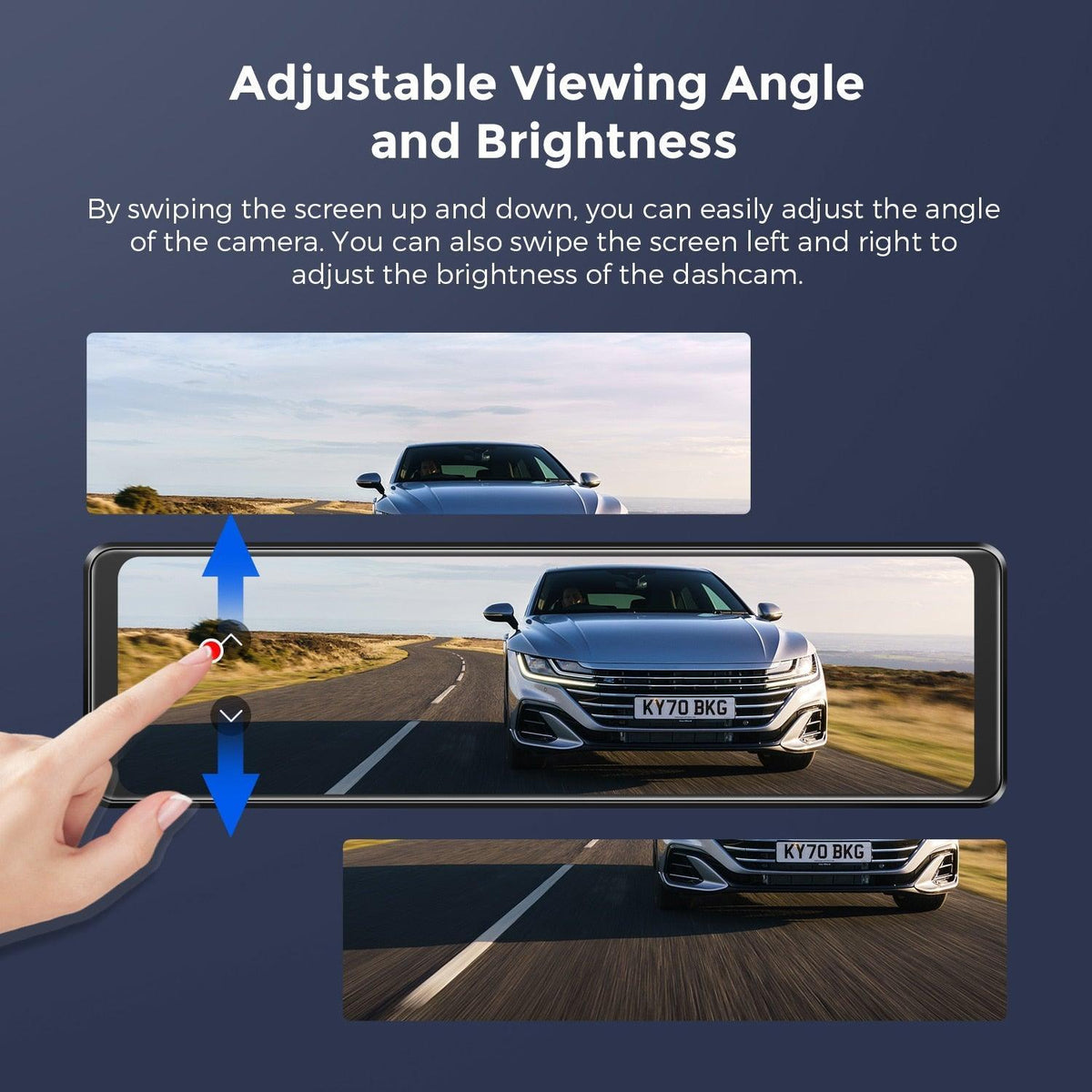 AZDOME PG18S Mirror Dash Cam - Adrenaline 4X4