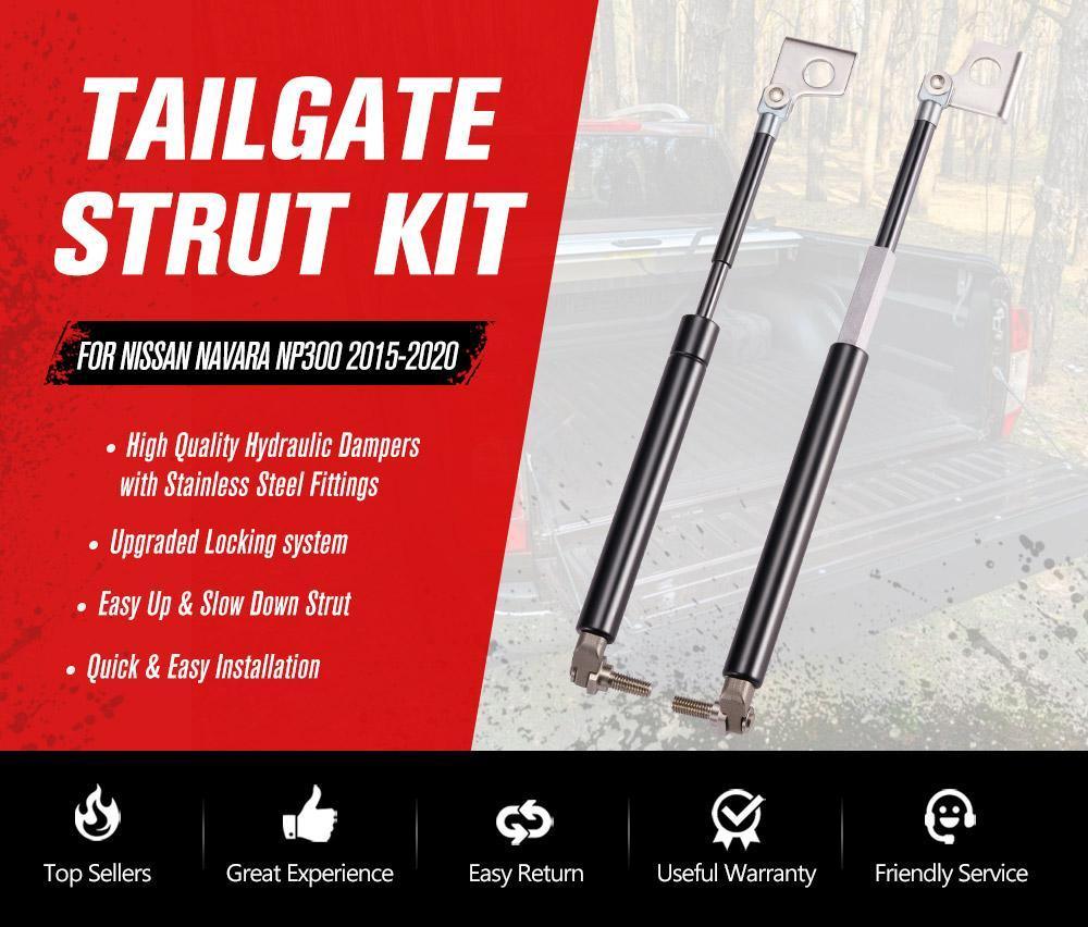 Easy Up & Slow Down Tailgate Strut Kit suit Nissan Navara NP300 2015-2020 - Adrenaline 4X4