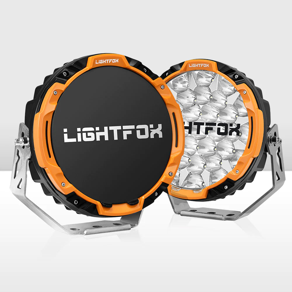 LIGHTFOX 9" Osram LED Driving Lights - Adrenaline 4X4