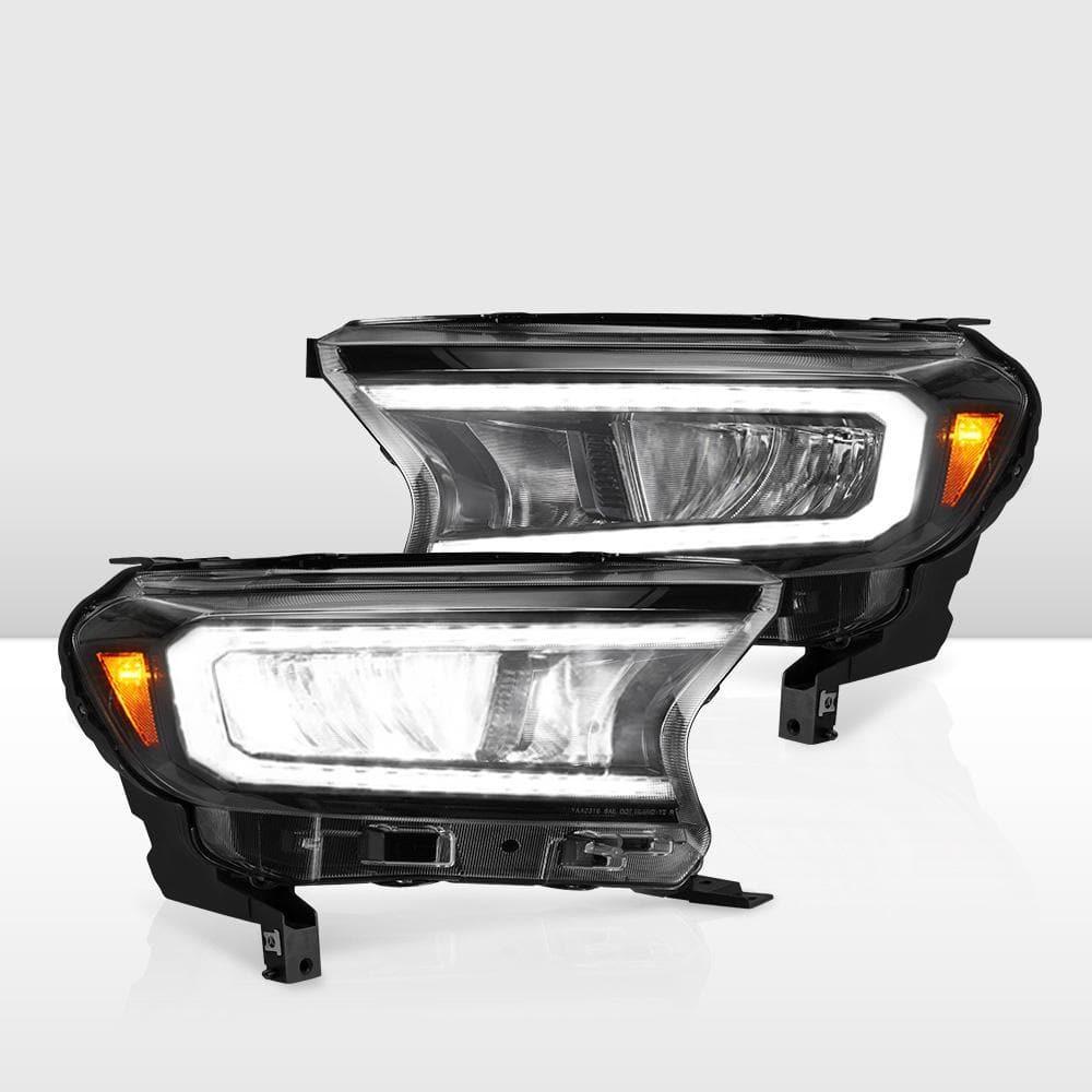 VLAND LED Headlights Sequential Indicator for Ford Ranger 2015-ON Wildtrak Raptor - Adrenaline 4X4