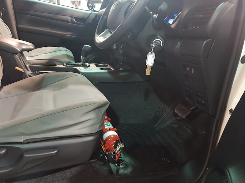 Toyota Hilux N80 (2016+) Fire Extinguisher Bracket - Adrenaline 4X4