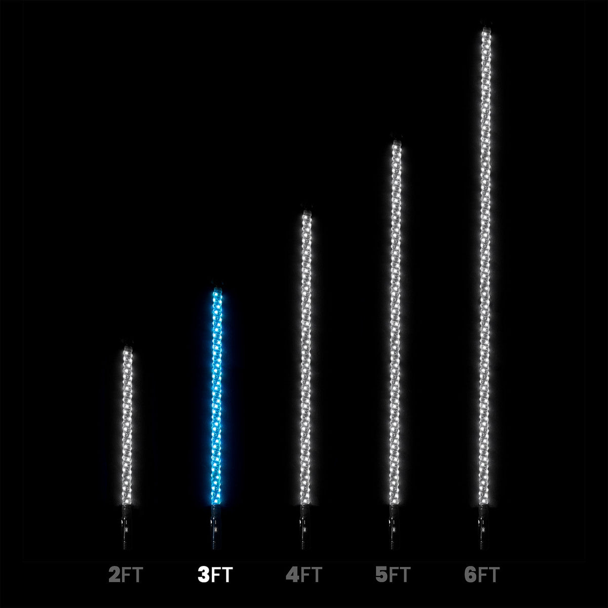 3ft LED Whip Lights