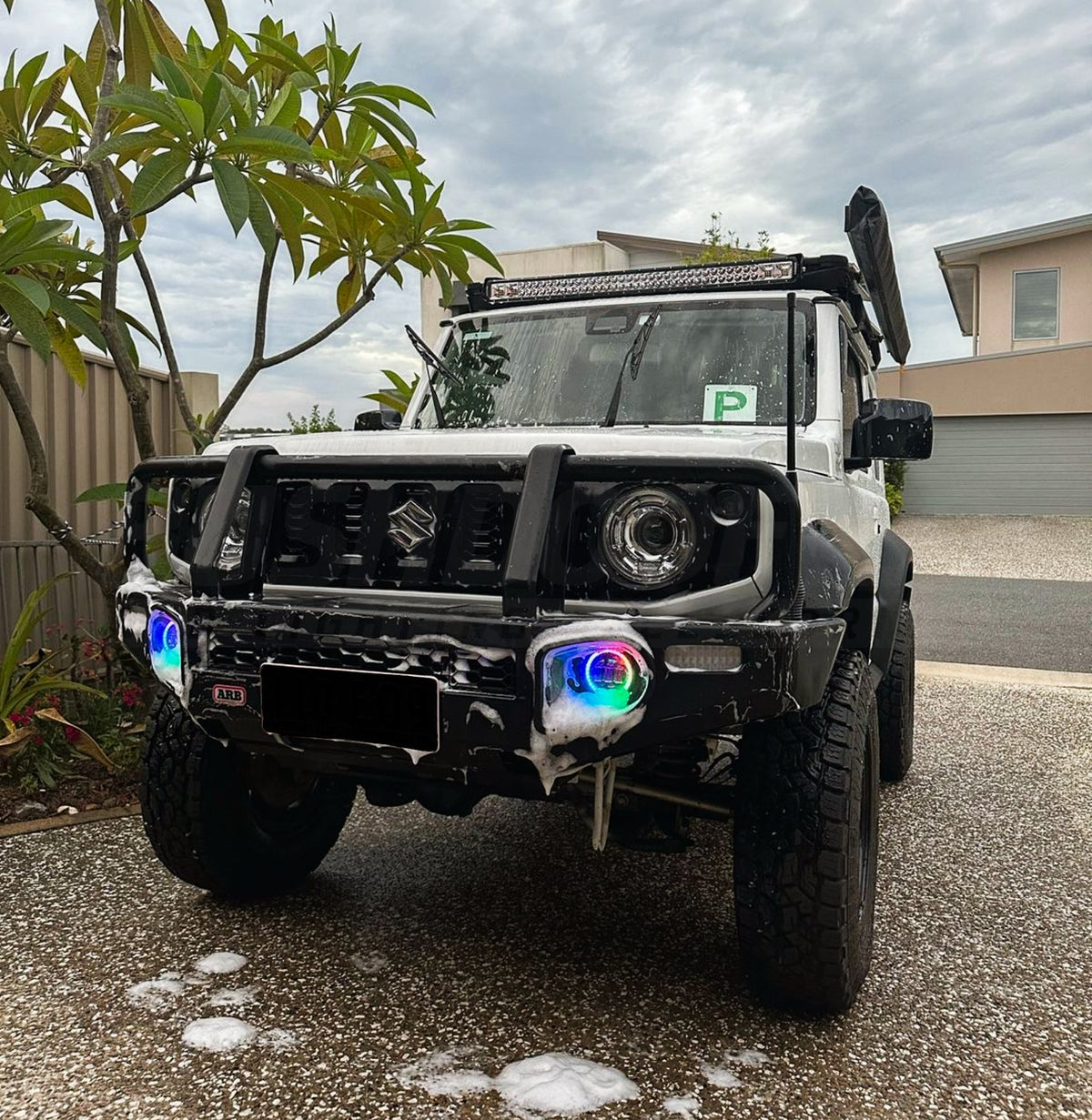 4" LED Colour Chasing Fog Lights