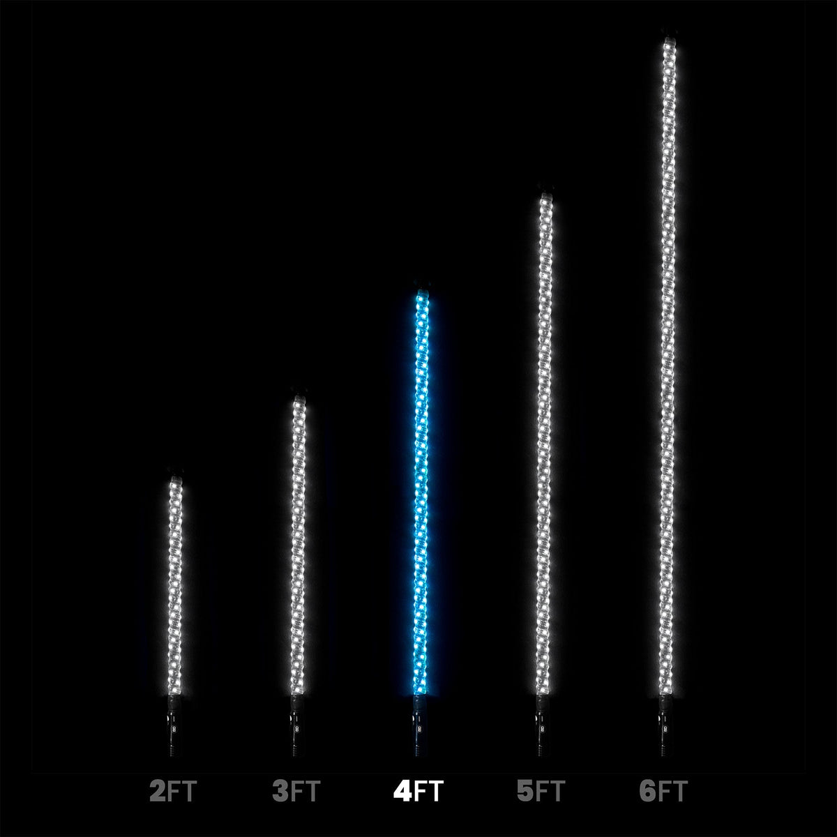 4ft LED Whip Lights