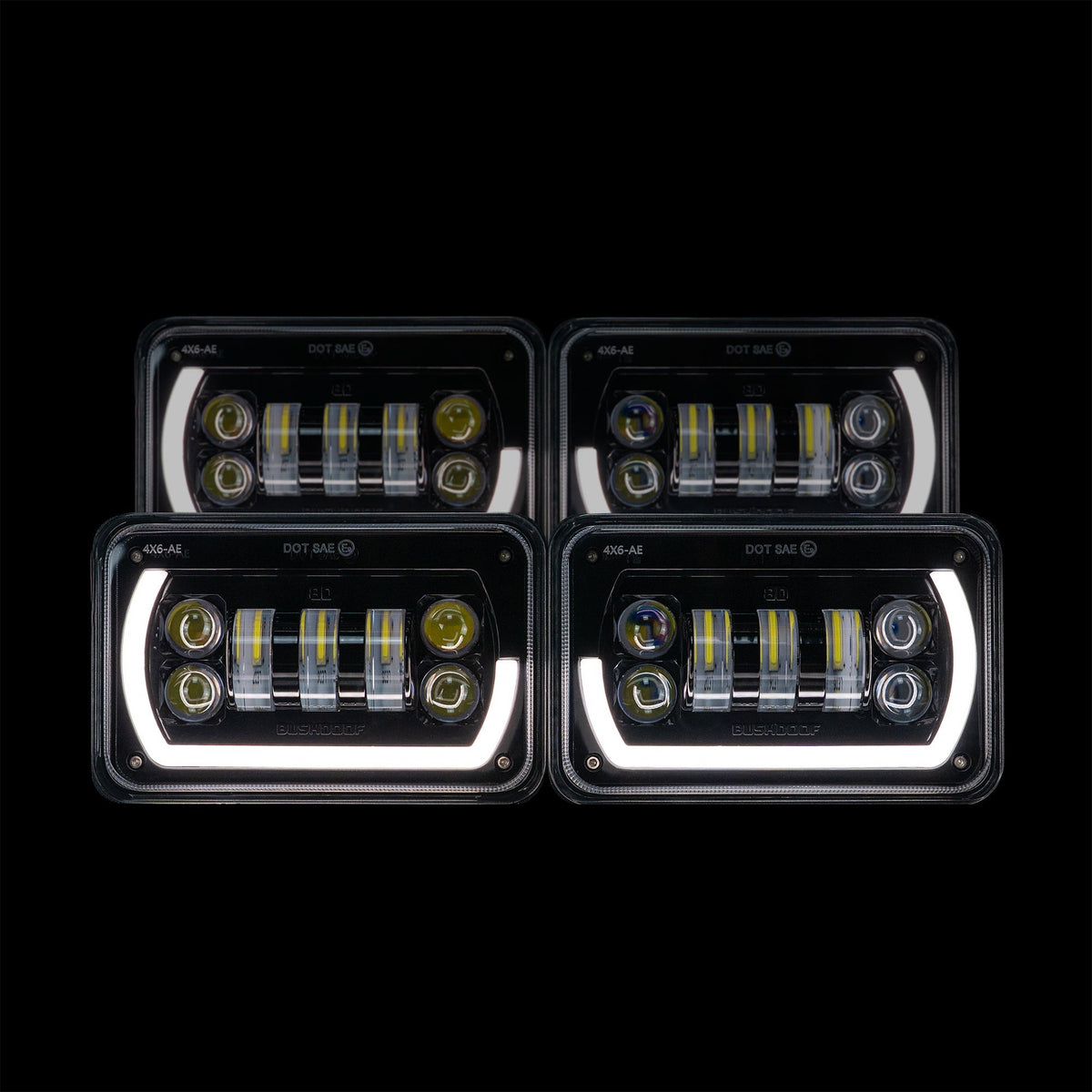 4X6" 'Angry Eye™' LED Headlights