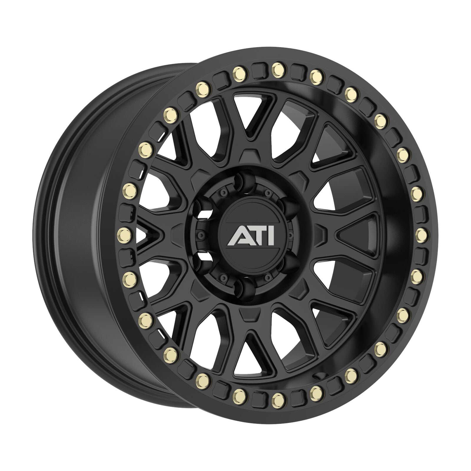 AT-01 17X8.5 HYBRID BEADLOCK WHEEL - BLACK (5X150) - Adrenaline 4X4