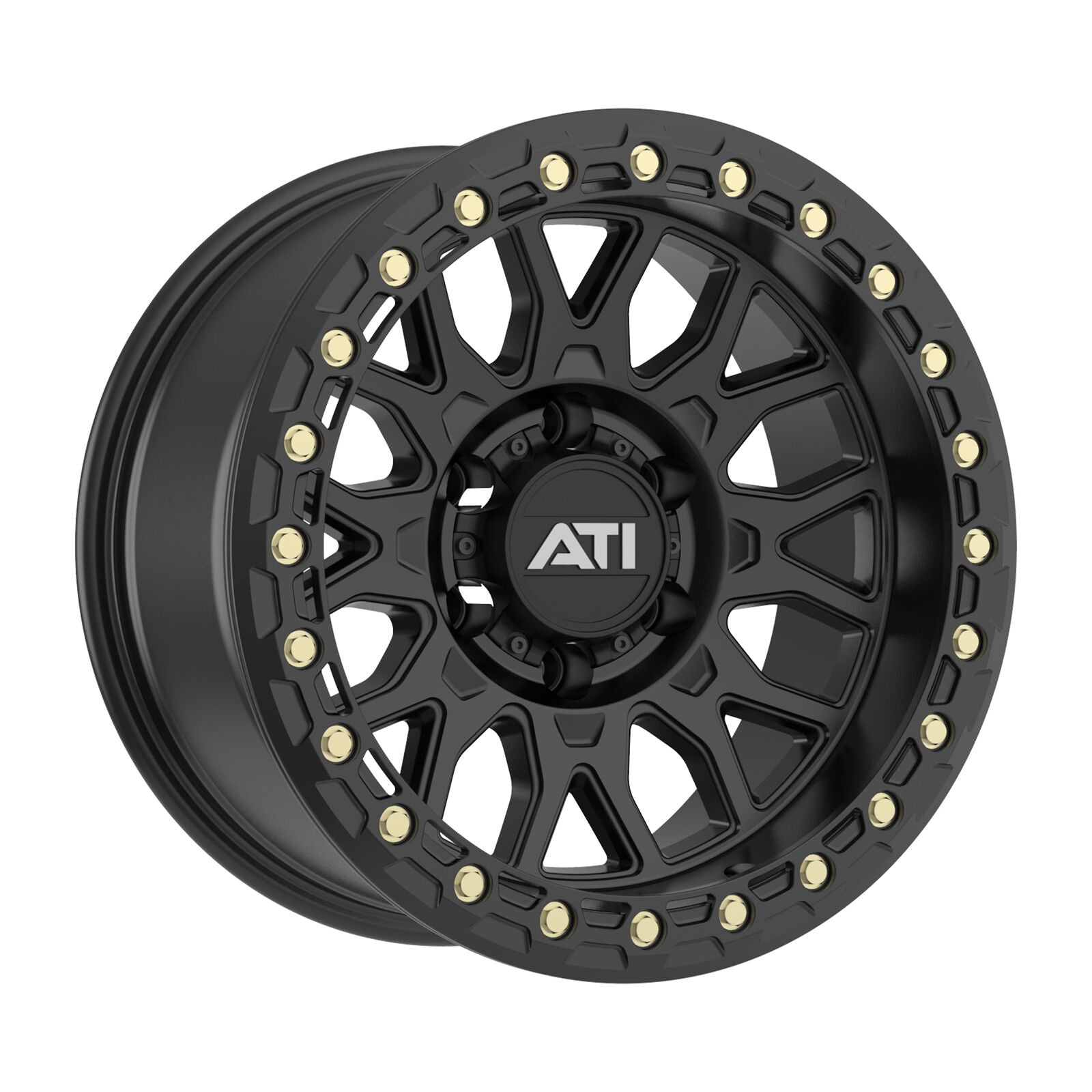 AT-01 17X8.5 HYBRID BEADLOCK WHEEL - BLACK (5X150) - Adrenaline 4X4