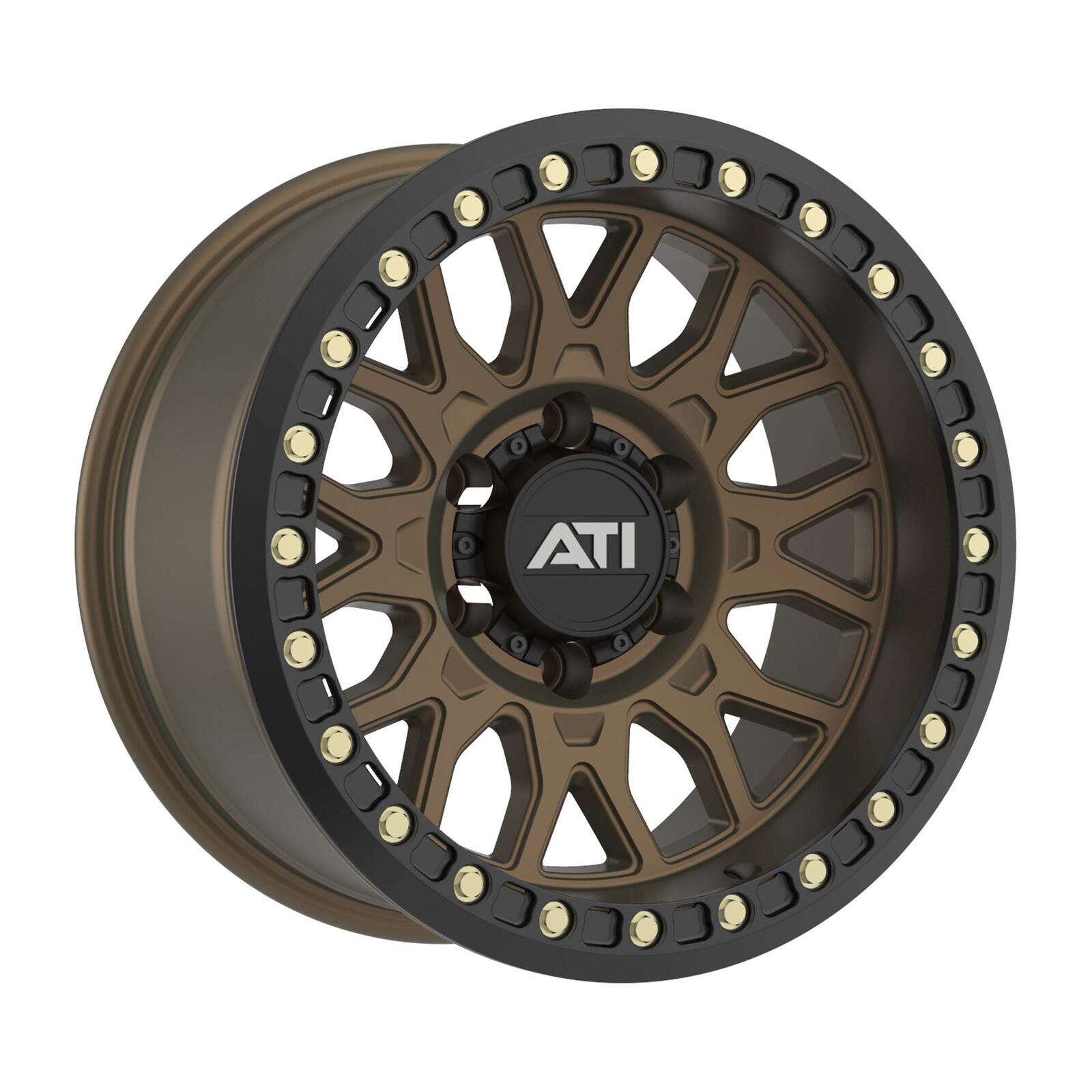 AT-01 17X8.5 HYBRID BEADLOCK WHEEL - BRONZE (5X150) - Adrenaline 4X4