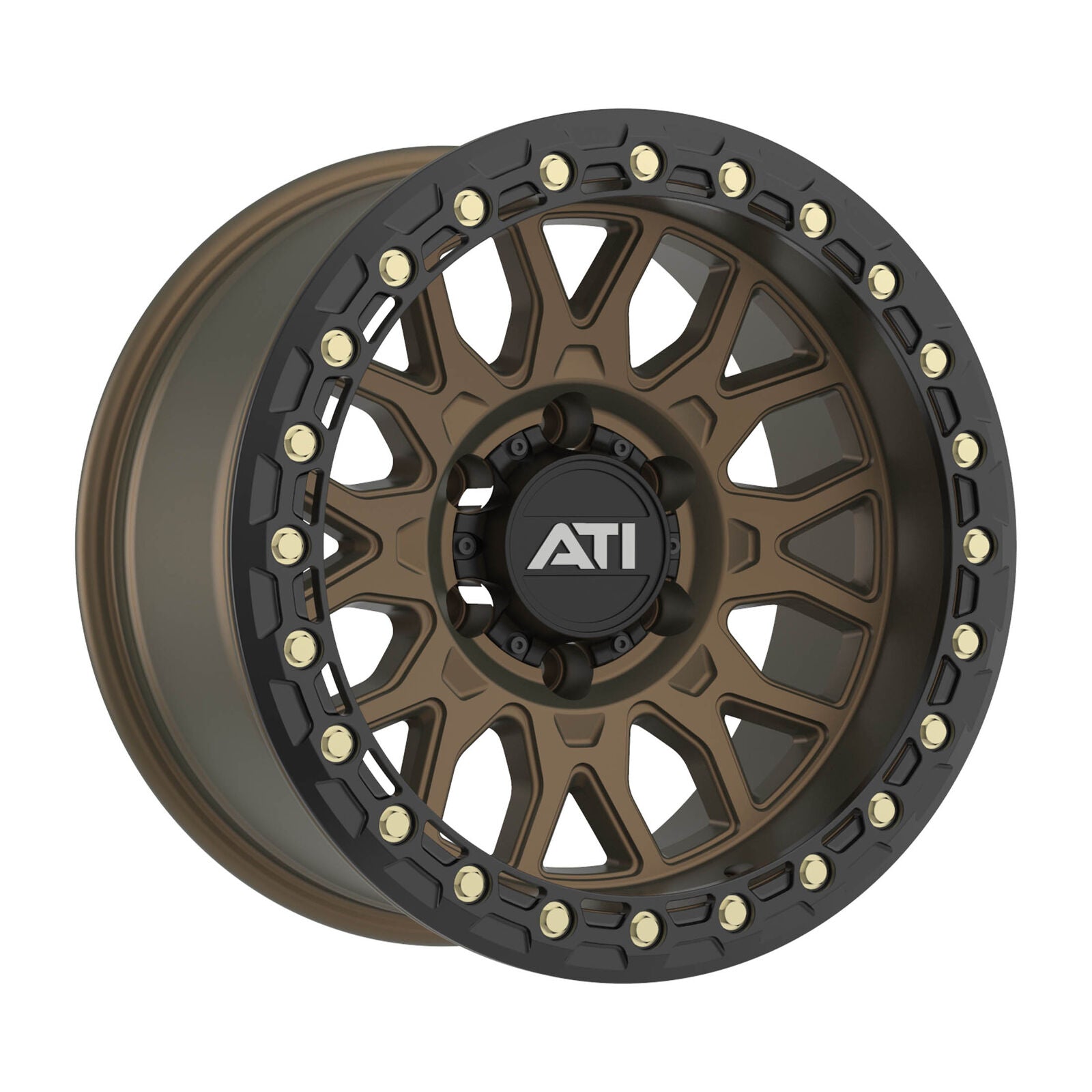 AT-01 17X8.5 HYBRID BEADLOCK WHEEL - BRONZE (5X150) - Adrenaline 4X4
