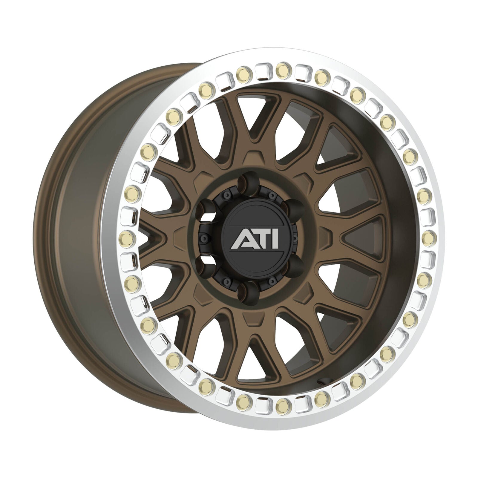 AT-01 17X8.5 HYBRID BEADLOCK WHEEL - BRONZE (5X150) - Adrenaline 4X4