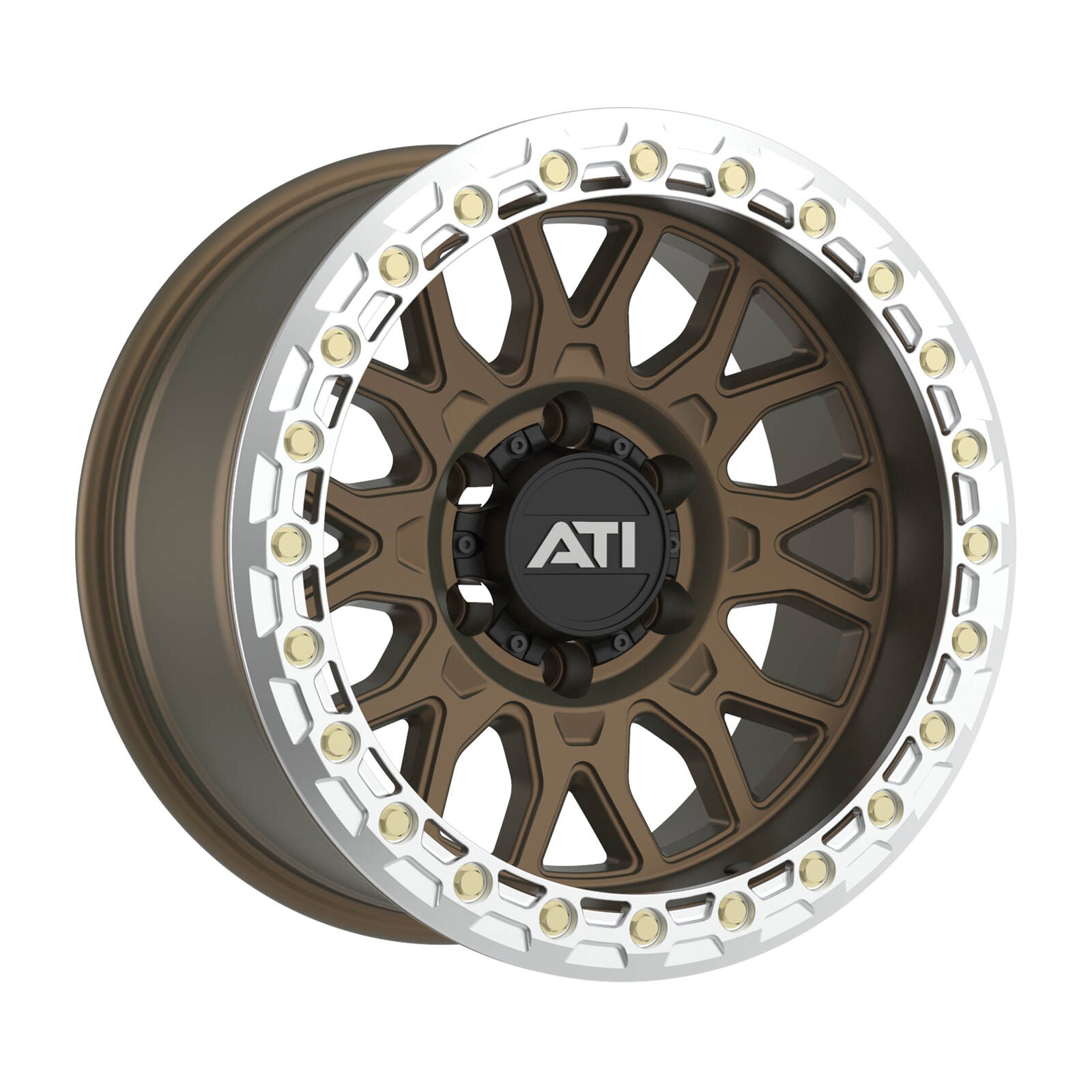 AT-01 17X8.5 HYBRID BEADLOCK WHEEL - BRONZE (5X150) - Adrenaline 4X4