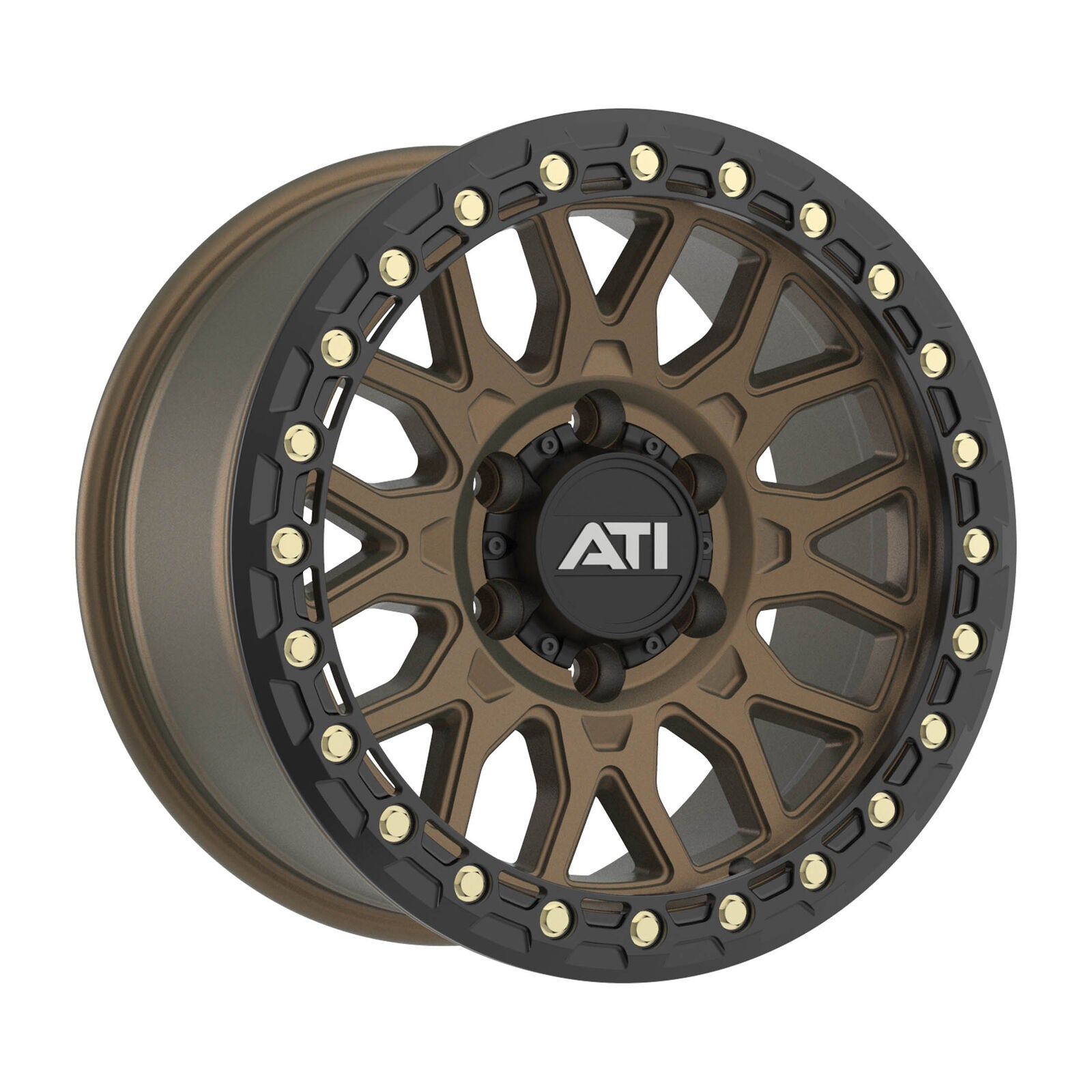 AT-01 17X8.5 HYBRID BEADLOCK WHEEL - BRONZE (5X150) - Adrenaline 4X4